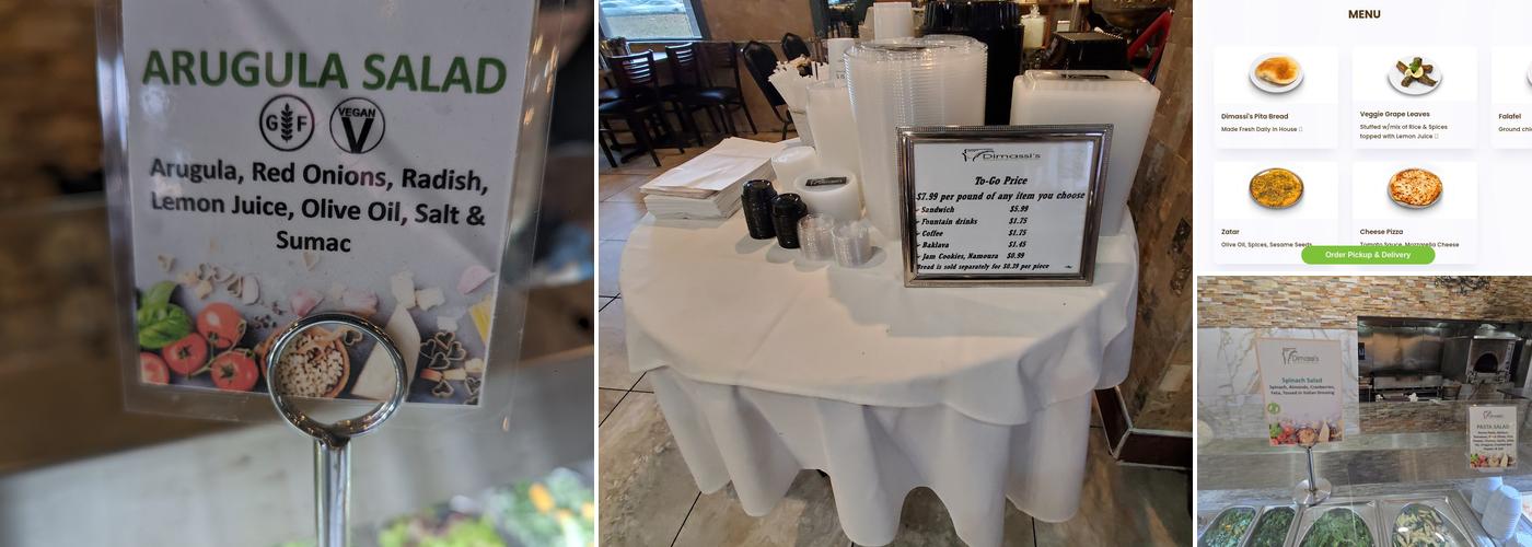 Dimassi's Mediterranean Restaurant Menu