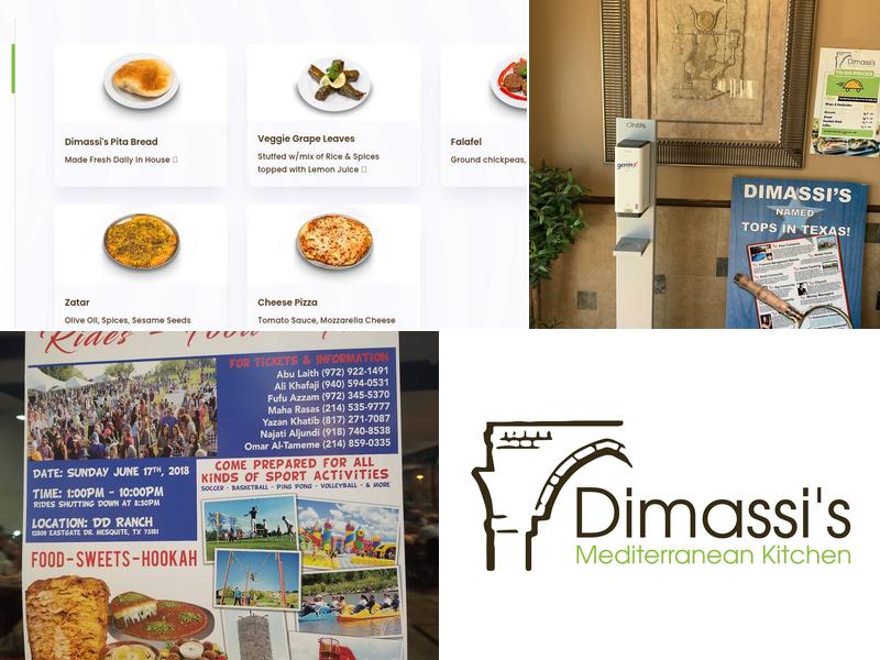 Dimassi's Mediterranean Buffet Menu