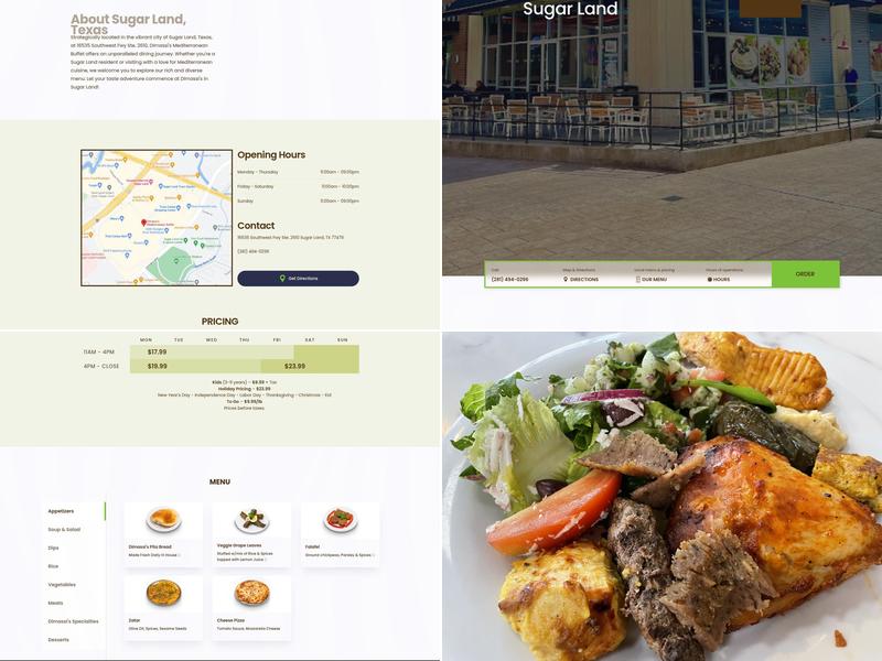 Dimassi's Mediterranean Buffet Menu