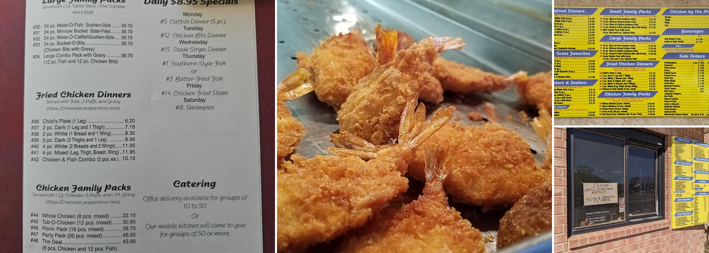 Dimba's Chicken & Seafood Menu