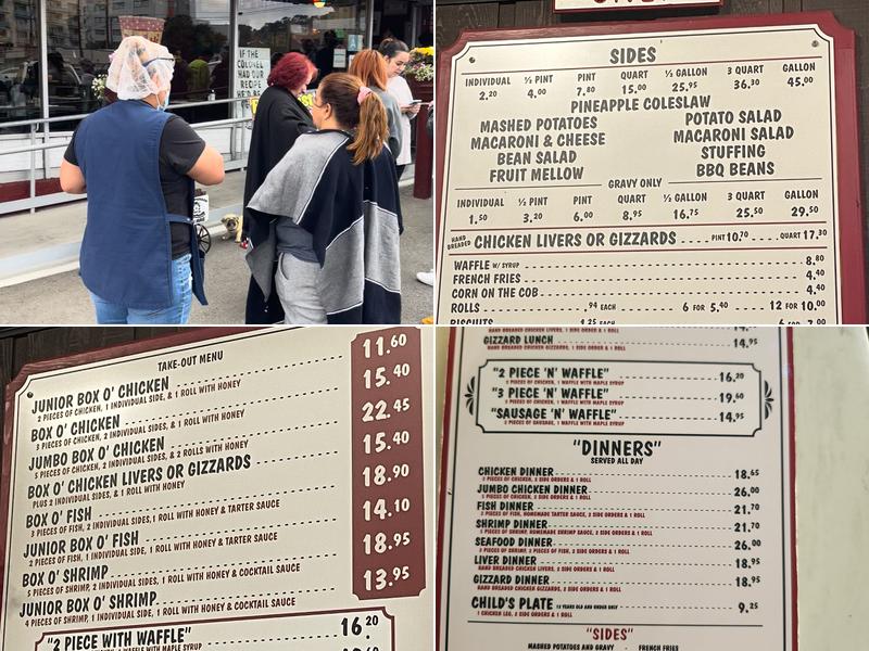 Dinah's Chicken Glendale Menu