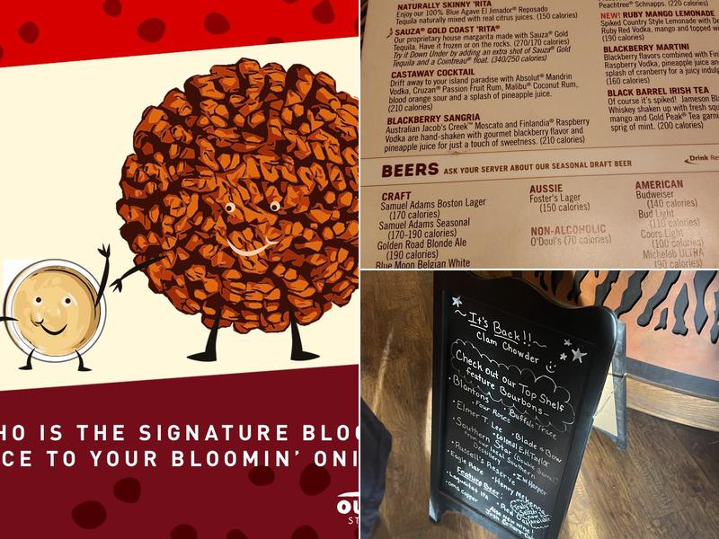 Outback Steakhouse Menu