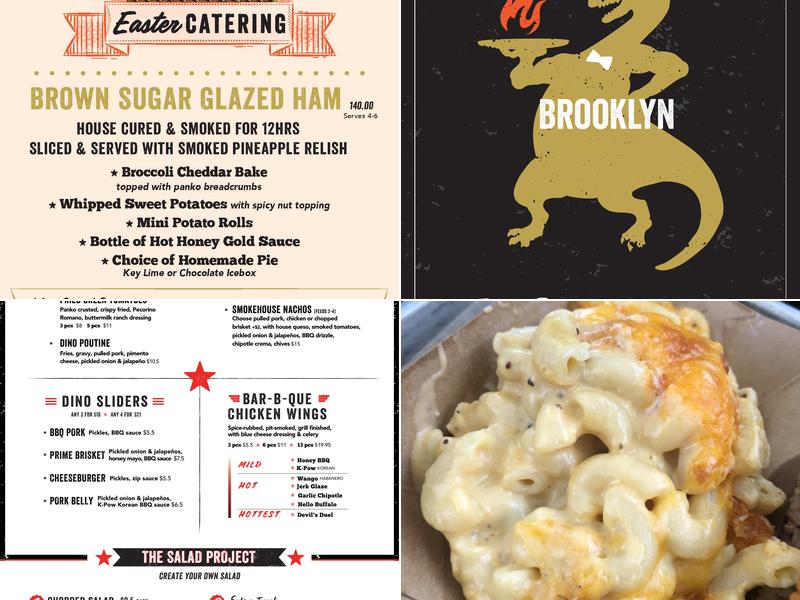 Dinosaur Bar-B-Que Menu