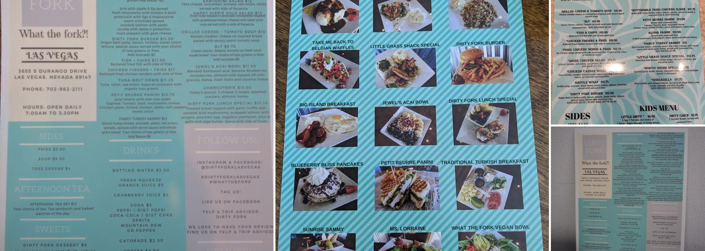 Dirty Fork Menu