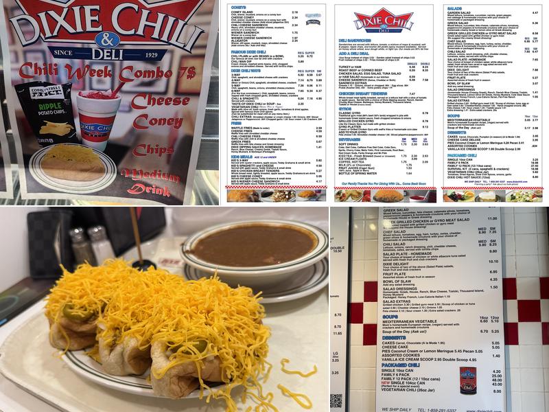 Dixie Chili & Deli Menu