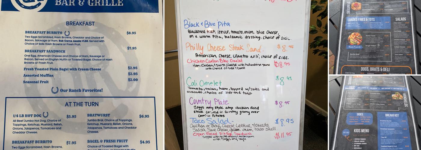 Dobson's Restaurant Menu