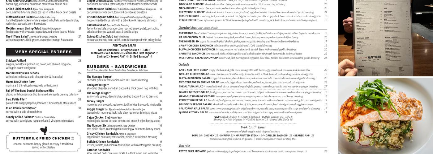 Doc B's Restaurant (Gold Coast) Menu