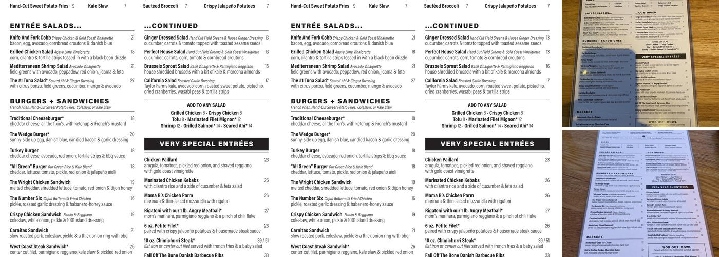 Doc B's Restaurant Menu
