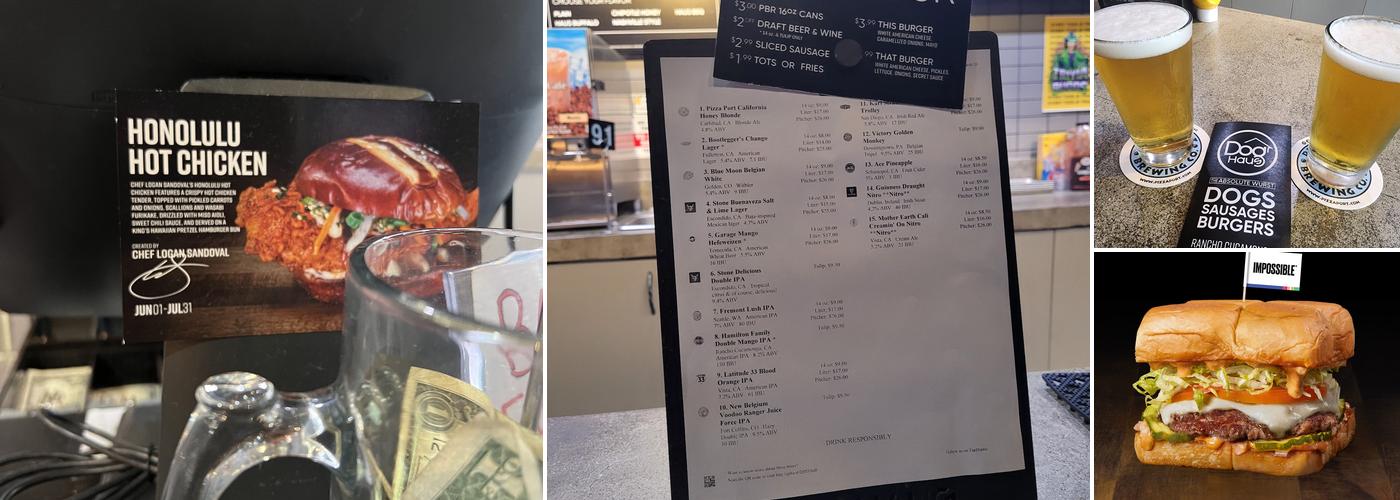 Dog Haus Biergarten Menu