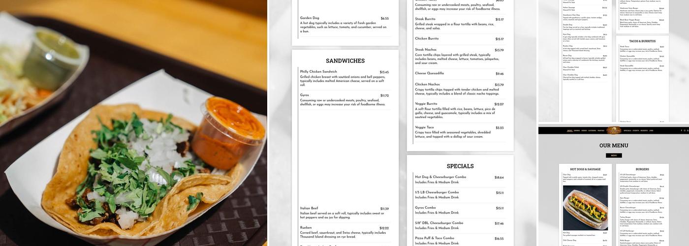 Dog House Grill Menu