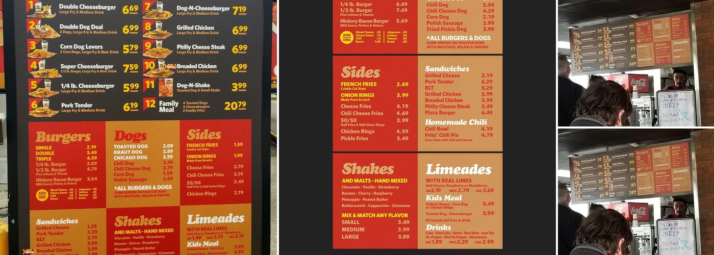 Dog-N-Shake Menu