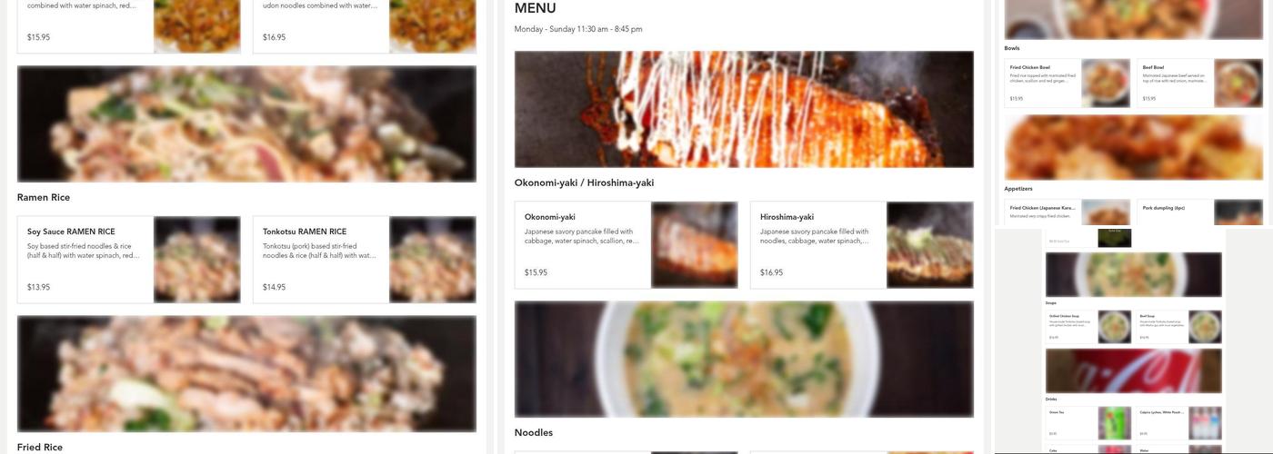 DokoDemo Menu