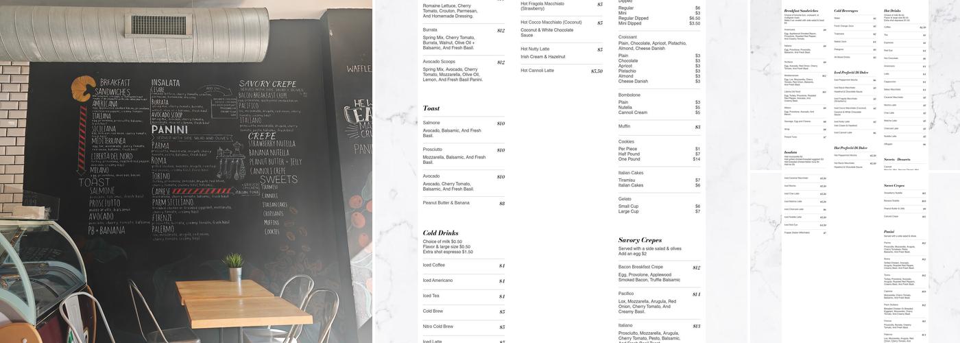 Dolce&Caffè Menu