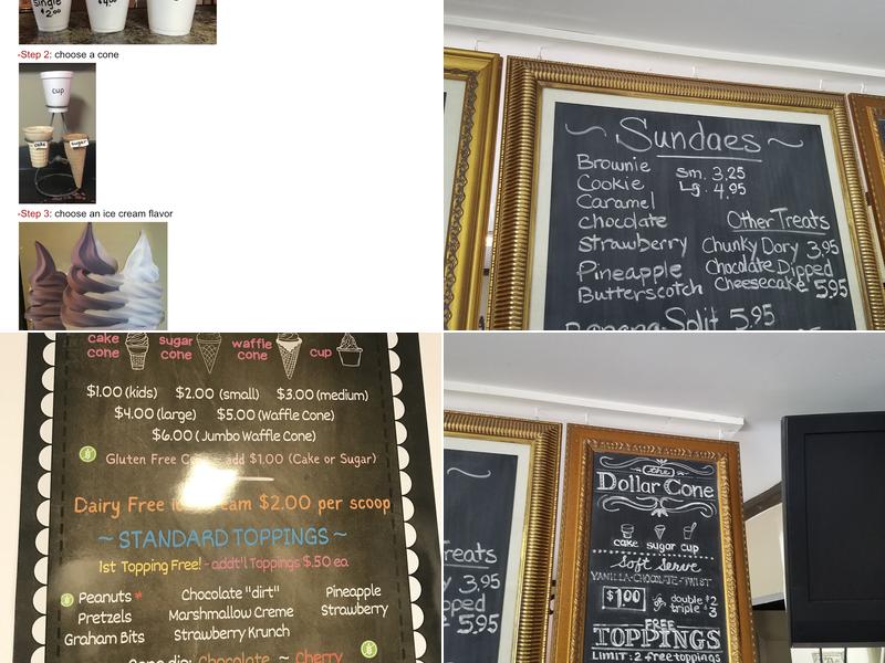 Dollar Cone Menu