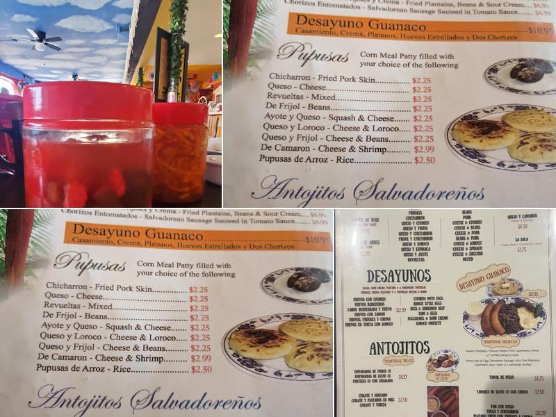 Don Carlos Pupuseria Menu