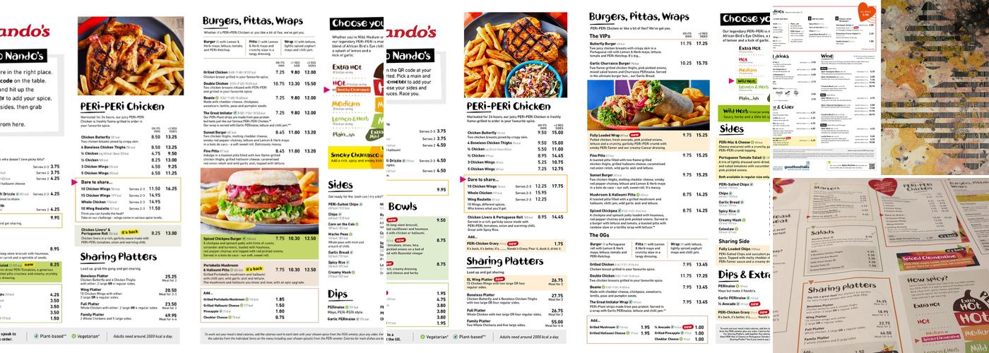 Nando's Falkirk Menu