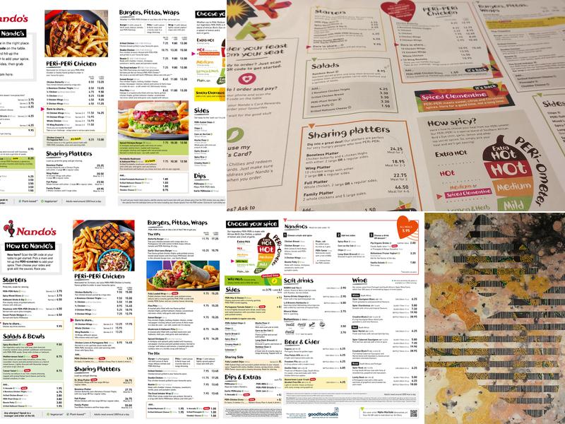 Nando's Falkirk Menu