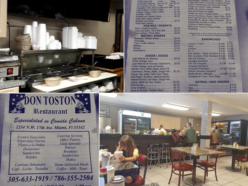 Don Toston Menu