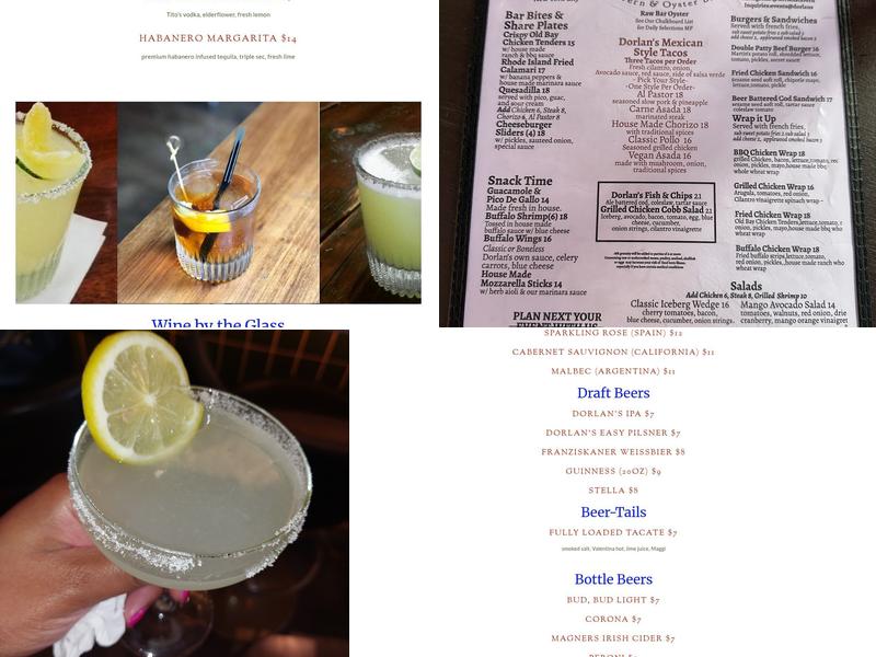 Dorlan's Tavern & Oyster Bar Menu