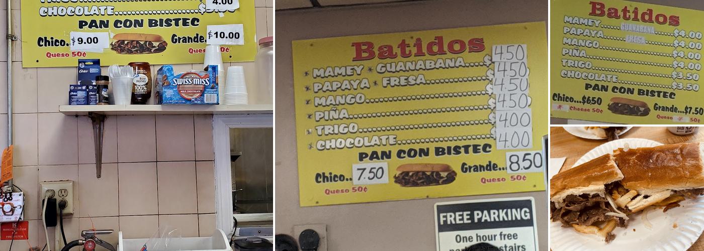 Dos Amigos Menu