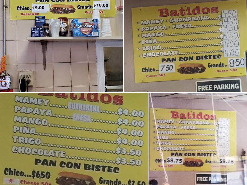 Dos Amigos Menu