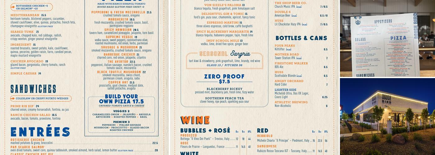 Doughbird Menu