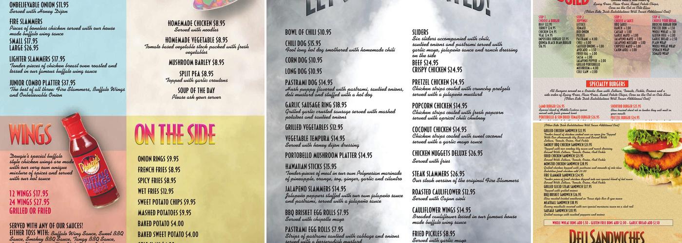 Dougie’s BBQ Menu