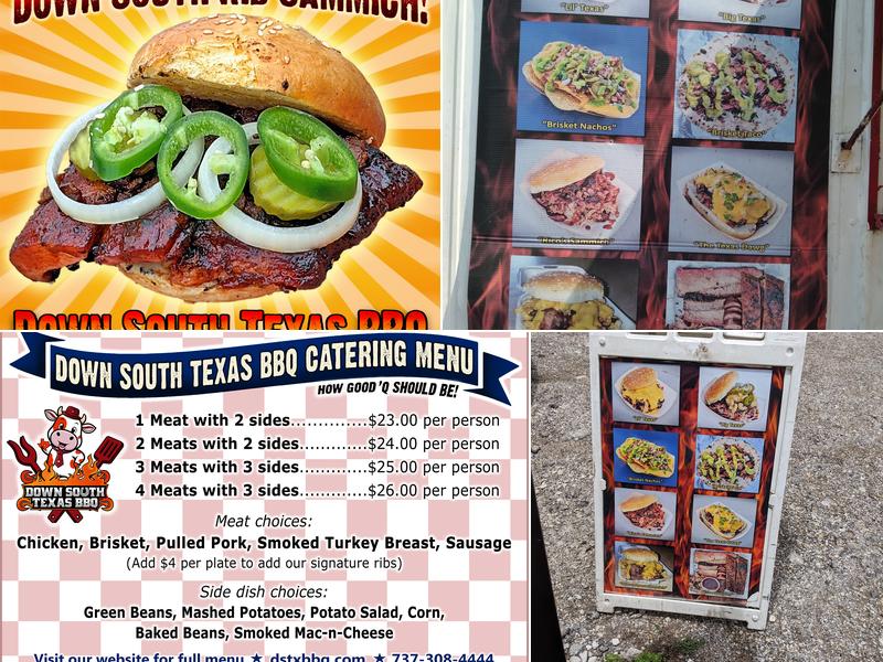 Down South Texas BBQ Menu