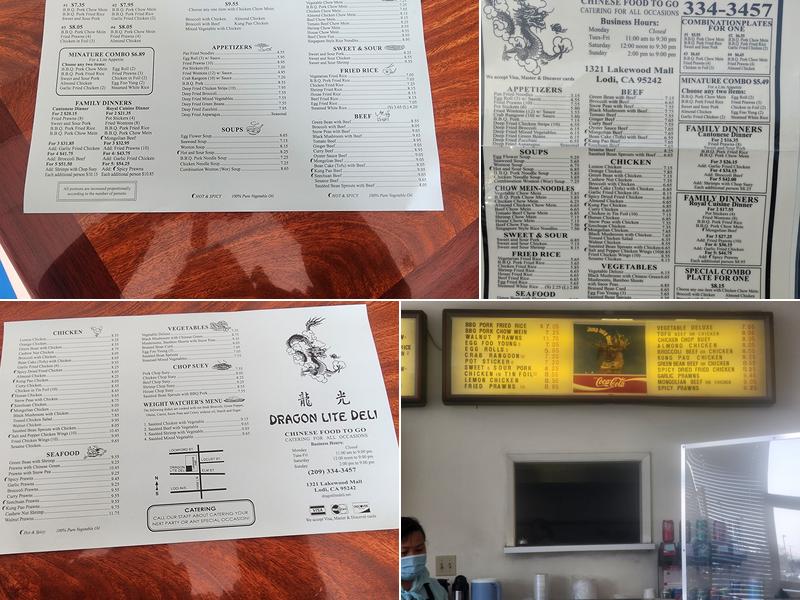 Dragon Lite Deli Menu
