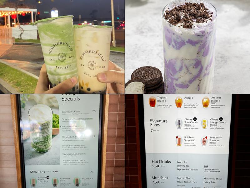 Summerfield Tea Bar Menu