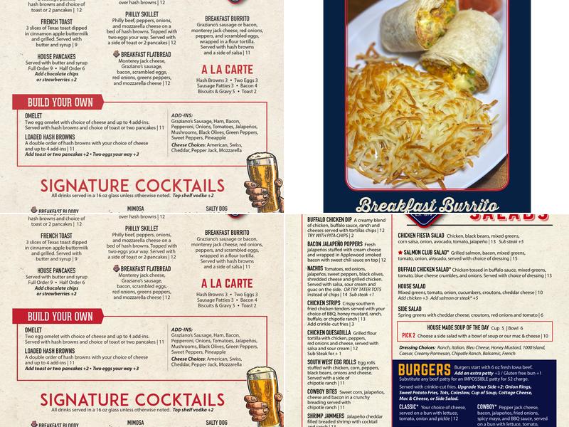 1908 Draught House Menu