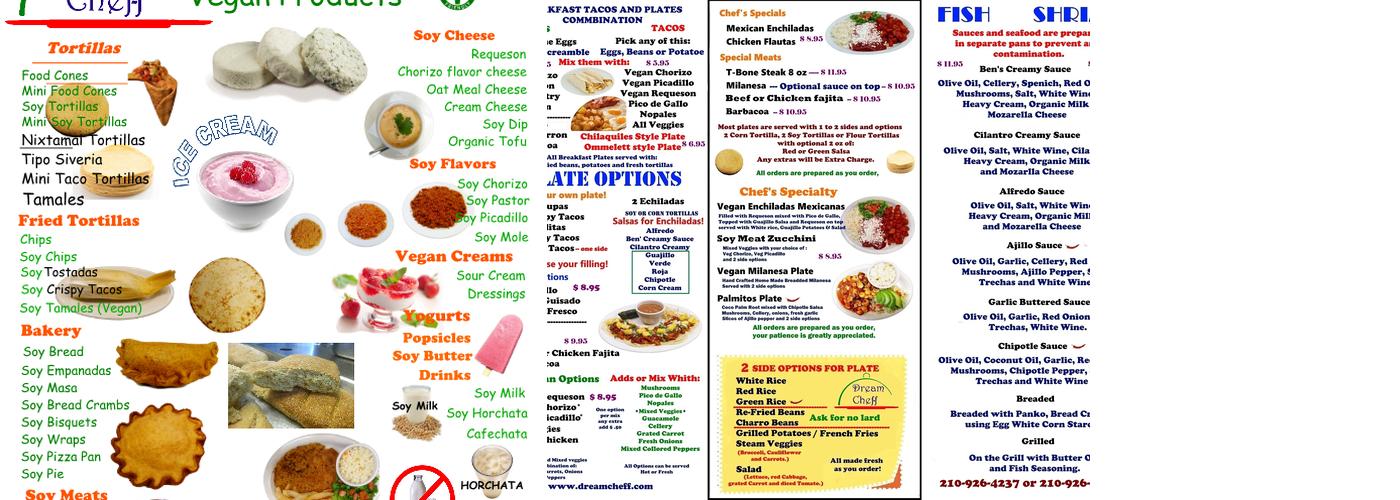 Dream Chef Menu