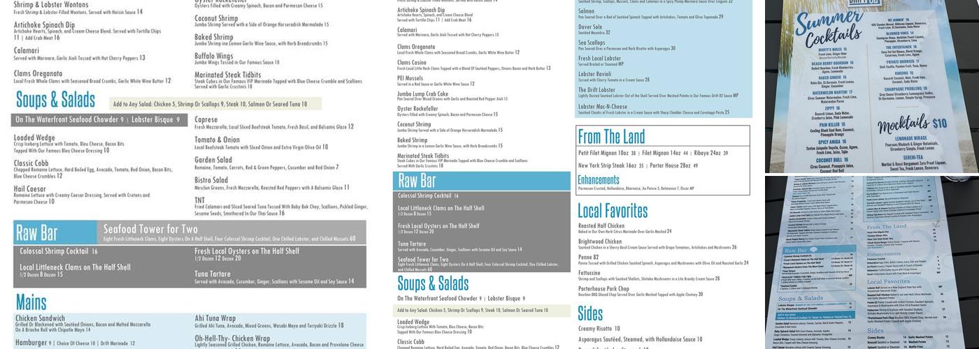 Drift 82 Menu
