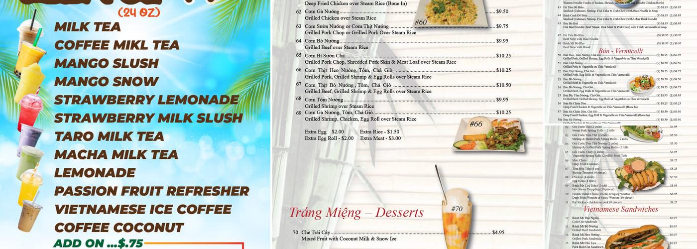 DT Noodle Menu