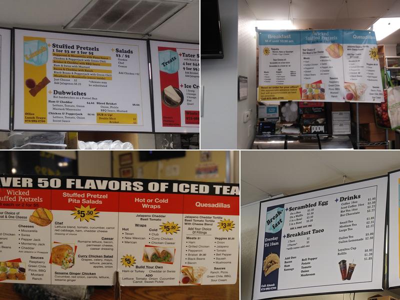 Dubs Tea N' Eats Menu