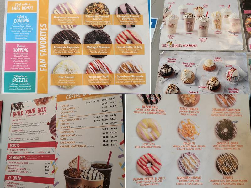 Duck Donuts Menu