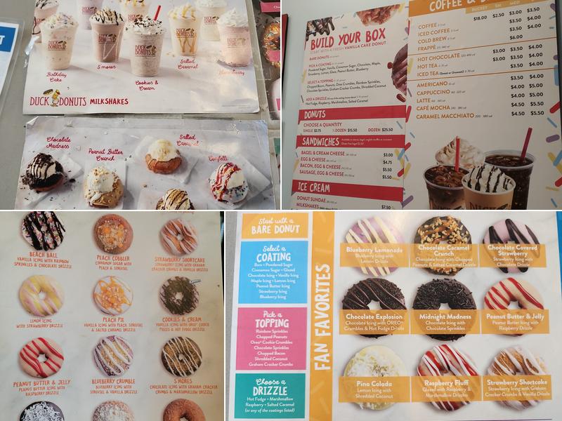 Duck Donuts Menu