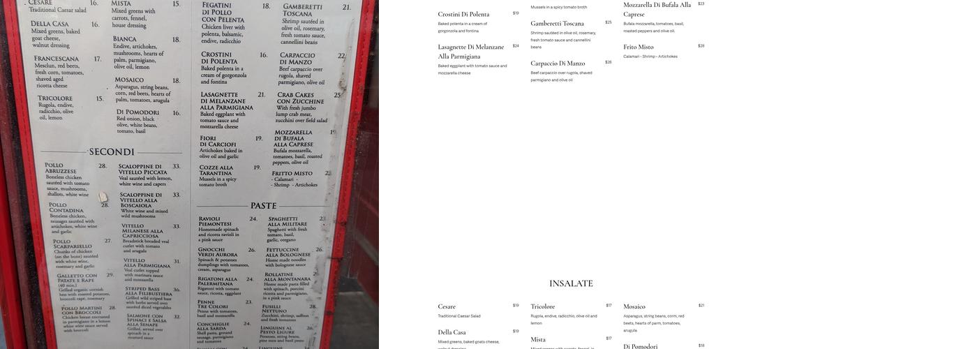 Due Menu