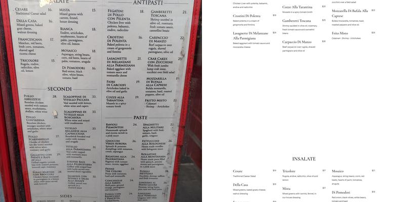 Due Menu