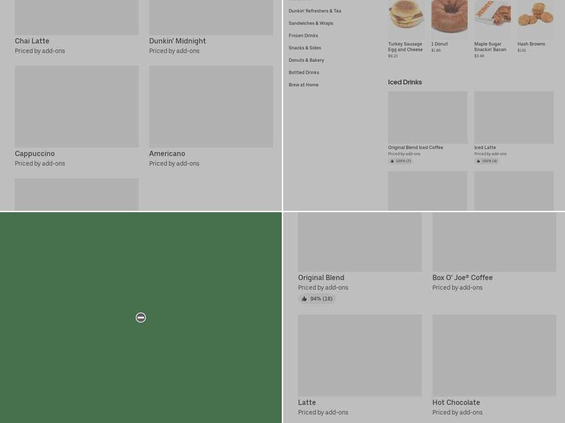 Dunkin' Menu