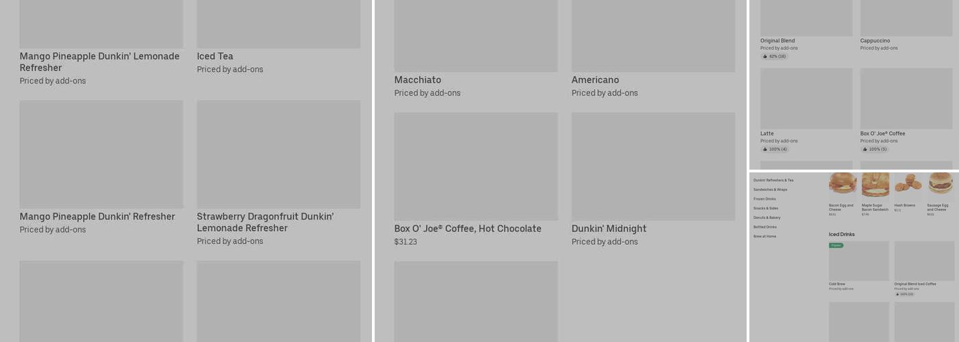 Dunkin' Menu
