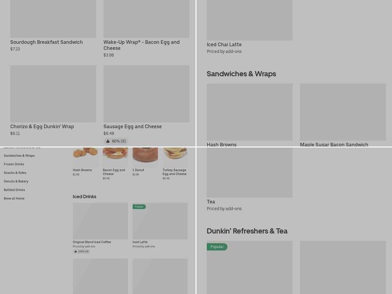 Dunkin' Menu