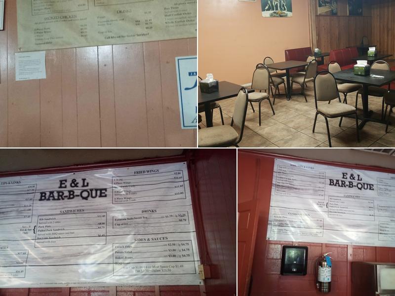 E & L Barbeque Menu