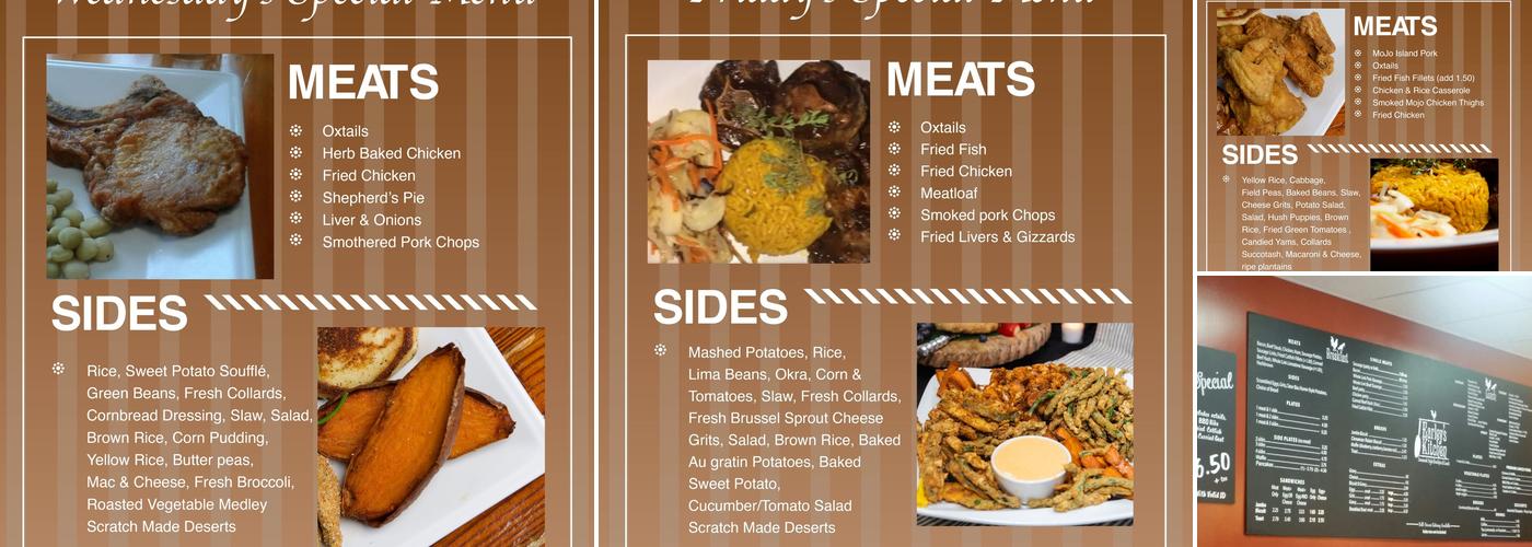 Earley's Kitchen Menu