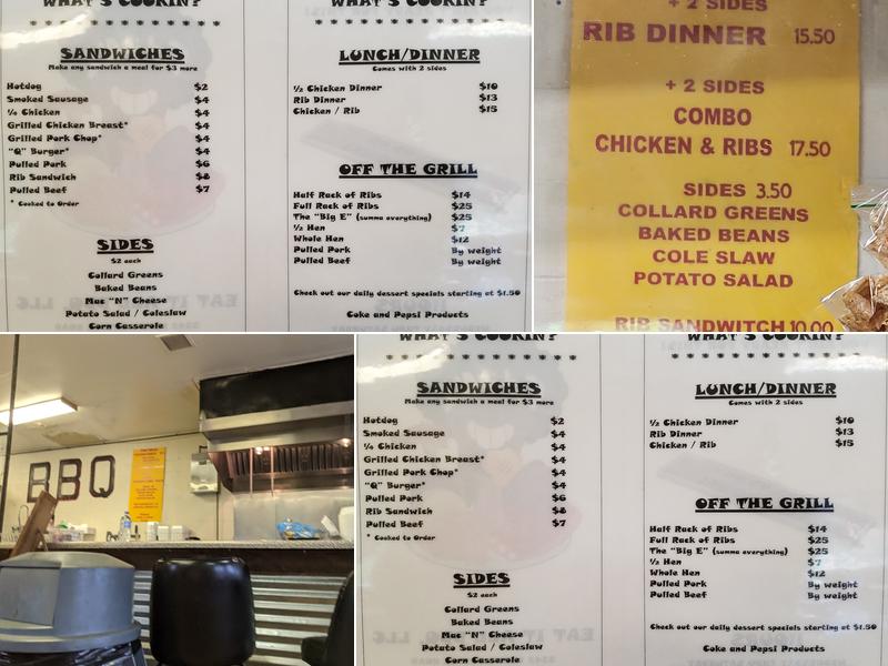 Eat It All BBQ, LLC Menu