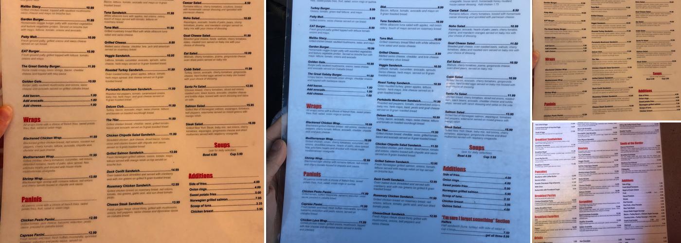 EAT Menu