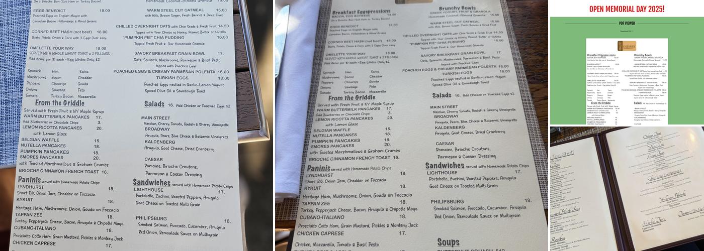 Eatarry Menu