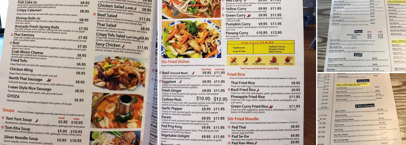 EATHAI Menu