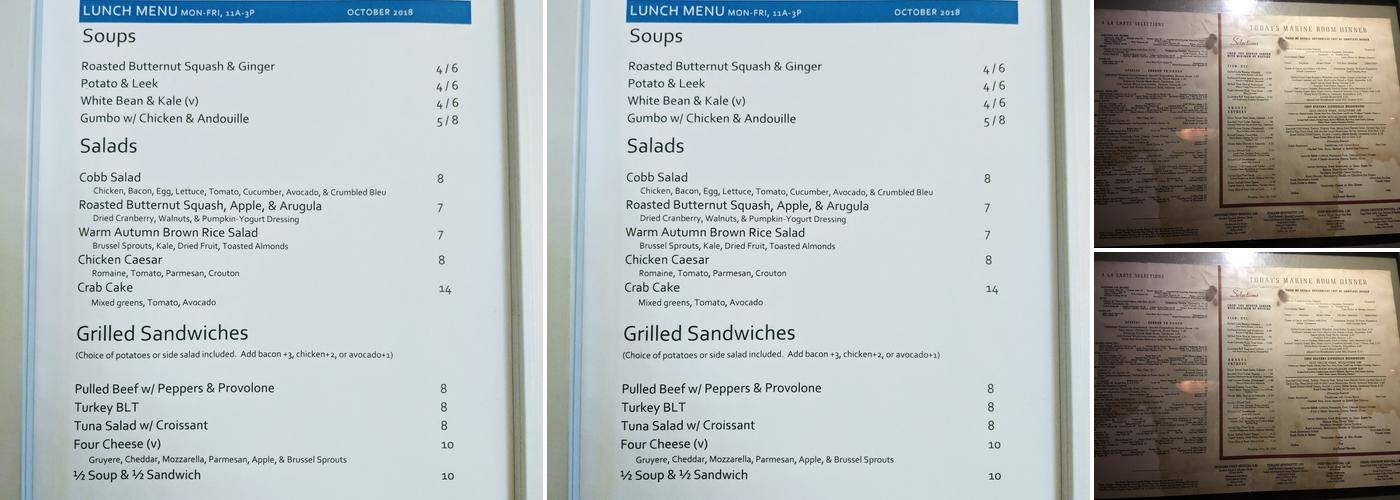 Edgewater Beach Cafe Menu