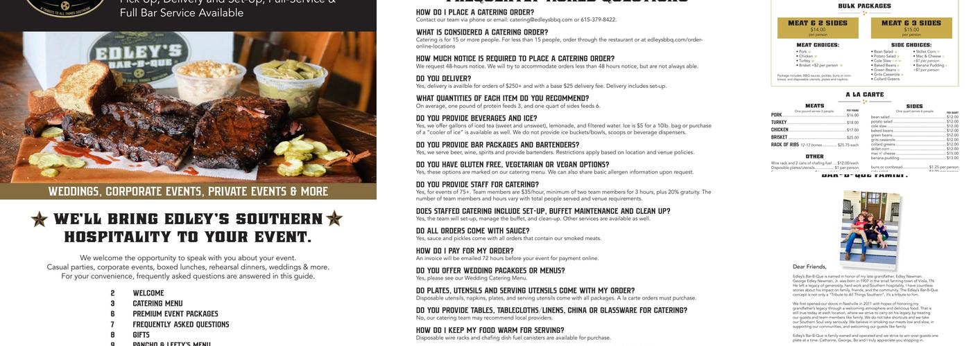 Edley's Bar-B-Que Menu